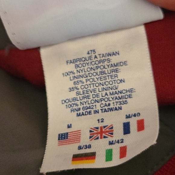 REEBOK Red‎ and Gray Windbreaker Med - Picture 5 of 8